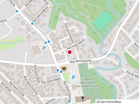Location of Groupe Élévation Construction at 64010 Rue St Jacques, L'Ancienne-Lorette