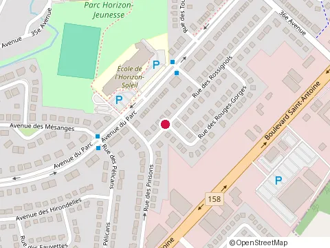 Location of Groupe Ouellette Inc at 1320 Rue Rouge-Gorges, Saint-Jérôme