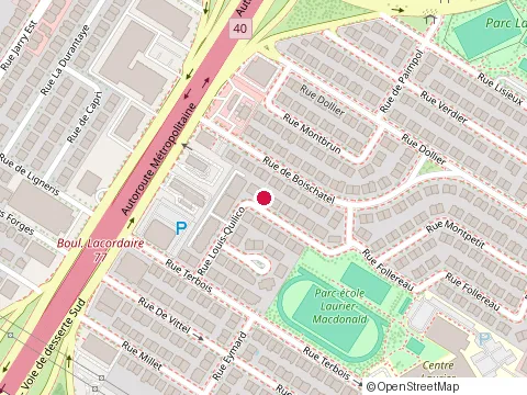 Location of Groupemetrik Inc at 7595 Rue Louis-Quilico, Québec