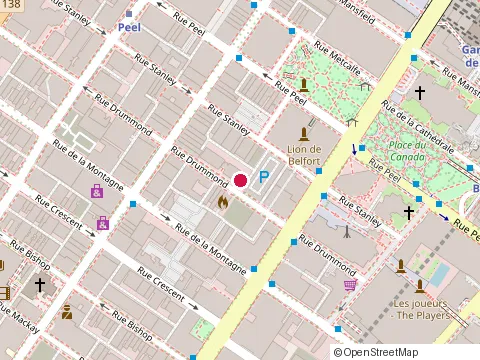 Location of Guide Libanais at 1249 Rue Drummond, Montréal