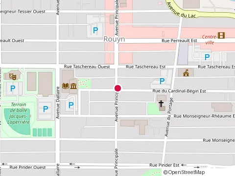 Emplacement de Guy Dallaire Ps. Ed. Psychothérapeute et Hypnoth Érapeute au 200 avenue Principale, Rouyn-Noranda