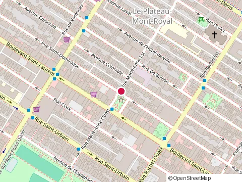 Location of Gw General at 4420 Saint Dominique St., Montréal