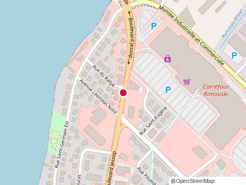 Location of Gyps Art Plastrage et Peinture at 18 Rue du Rallye, Rimouski