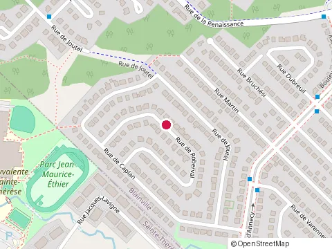 Location of H B Construction at 40 Rue de Roberval, Blainville