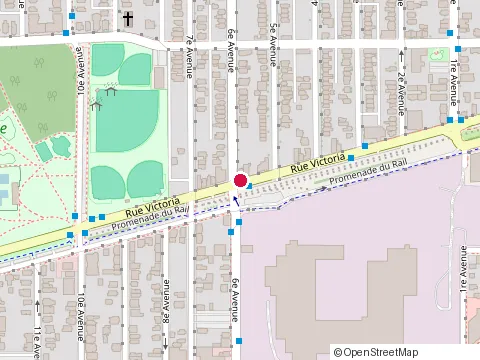 Location of H&E Construction Inc, Division Toiture - Toit Plat Lachine at 500 Victoria St, Montréal