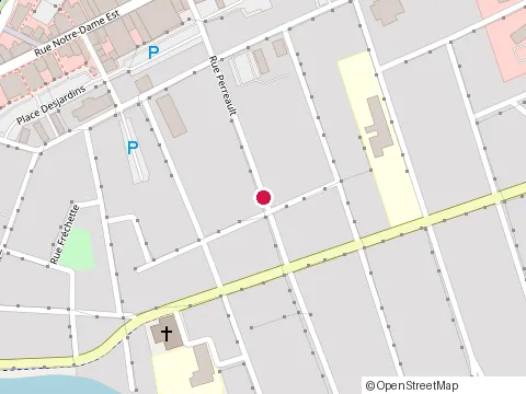 Location of Habitat 54 at 54 Rue Perreault, Victoriaville