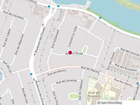 Location of Habitation Aubin, Sainte-Catherine