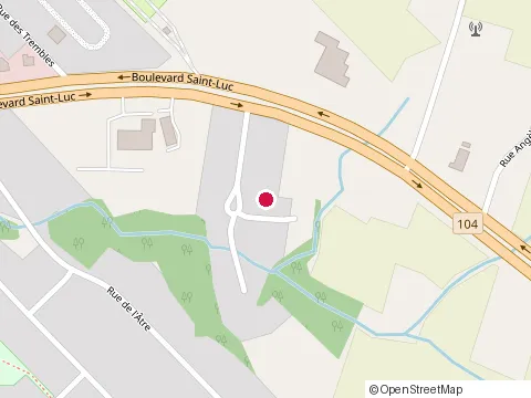 Location of Habitations Alain Fourestie at 80 Rue des Prunelliers, Saint-Jean-sur-Richelieu