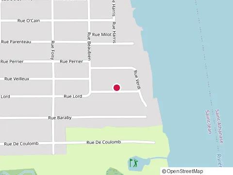 Location of Habitations Denis Roy Inc at 6 Rue Verdi, Saint-Jean-sur-Richelieu