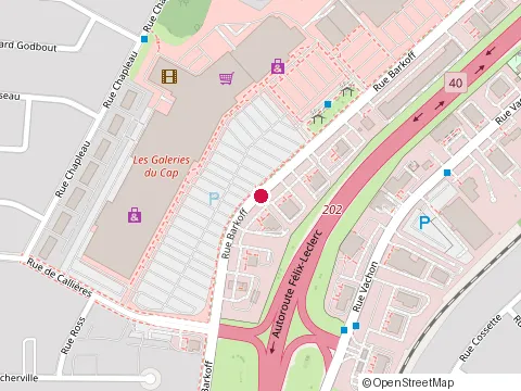 Location of Habitations Francois Proulx at 604 Rue Barkoff, Trois-Rivières