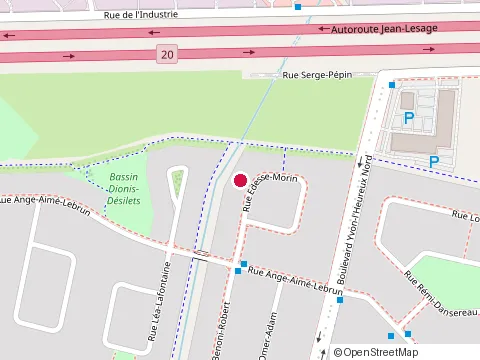 Location of Habitations Jules Morin at 1206 Rue Edesse-Morin, Beloeil