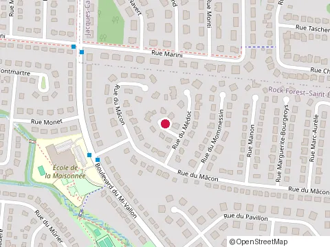 Location of Habitations R Lacroix Inc at 1524 Rue du Medoc, Sherbrooke