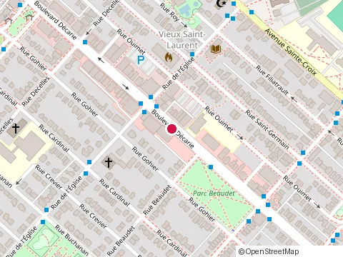 Location of Hadjis Pagidas at 710 boulevard Decarie, Saint-Laurent