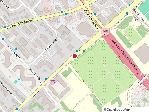 Location of Halles Sainte-Foy at 2500 Chem. des Quatre-Bourgeois, Québec