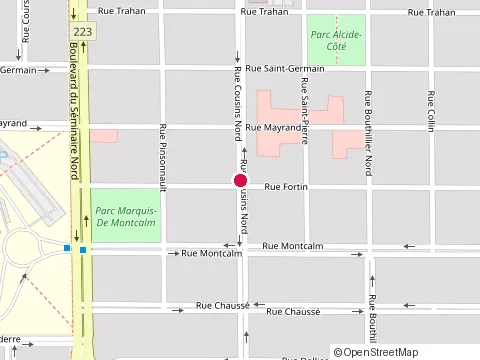 Location of Hambourgeois Nomade at Rue Cousins N, Saint-Jean-sur-Richelieu