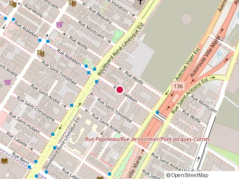 Location of Harel Avocats S.A. at 1085 rue Atateken, Montréal