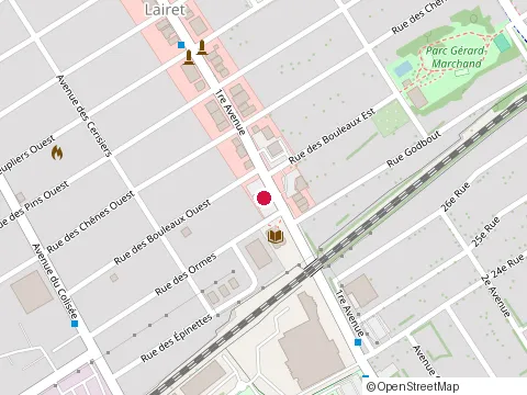 Location of Harvey'S Restaurant at 2647 1E Ave, Québec