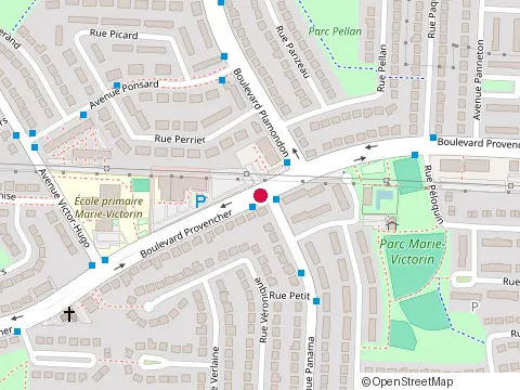 Location of Hbrc at 805 boulevard Provencher, Brossard