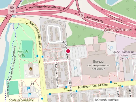 Location of Health Palace Clinic at 209 Rue Saint-Henri, Gatineau