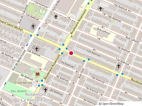 Location of Hebert Peinture & Tapisseries at 5797 boulevard Saint-Michel, Montréal