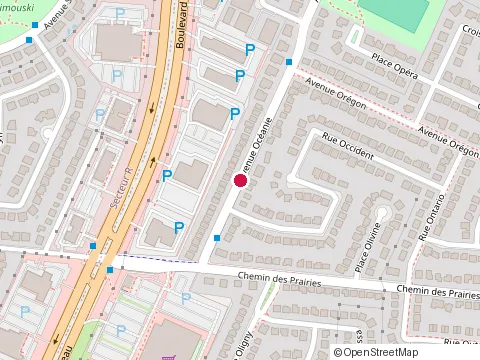 Location of Helene Ste-Marie at 8675 avenue Oceanie, Brossard