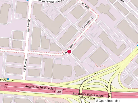 Location of Héma-Québec Rue Garand at 4300 Rue Garand, Saint-Laurent