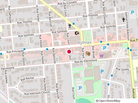 Location of Heritage Pizza at 44 Rue Court, Gatineau