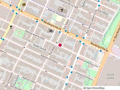 Location of Herve  Buisson Paysagiste at 1451 avenue Jeanne-d'Arc, Montréal