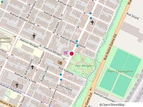 Location of Hervé Buisson Paysagiste Inc. at Rue Sainte-Catherine E, Montréal