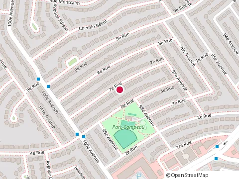 Location of Hm Solutions Assurance at 4528 Rue 7, Laval
