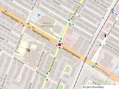 Location of Hollé ( Restaurant-Pizzeria ) at 1799 Rue Sauvé E, Montréal