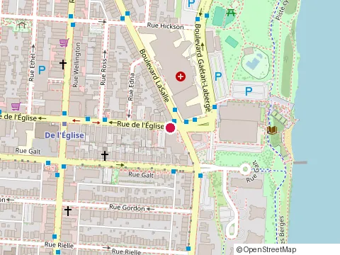 Location of Hollywood Restaurant at 67 Rue de l'Église, Verdun