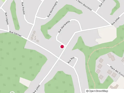 Location of Horizon Elementary School at 1067 Rue Jolliet, Chicoutimi