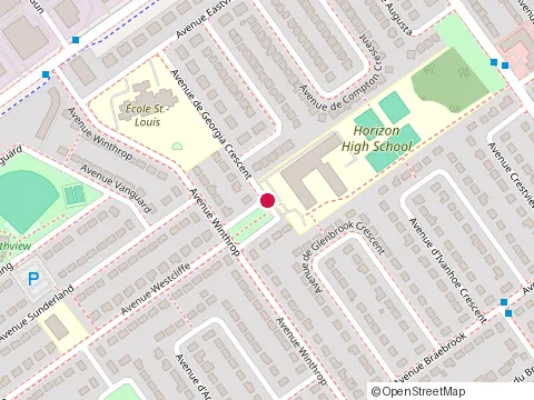 Location of Horizon High School at 90 Jubilee Sq., Pointe-Claire