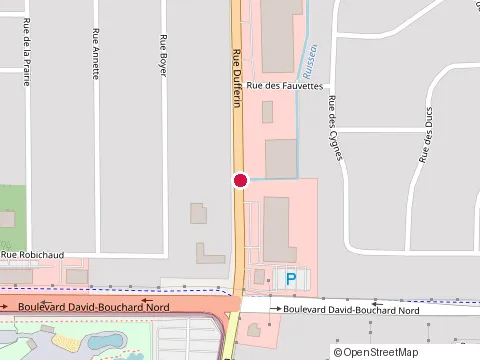 Location of Hudon & Fils Inc at 612 Rue Dufferin, Granby