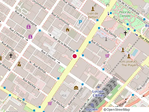 Location of Hyundai Gabriel Électrifié at 1955 Sainte-Catherine Ouest, Montréal