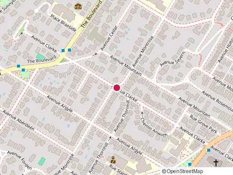 Location of Iadeluca & Iadeluca at 511 Clarke Ave, Westmount