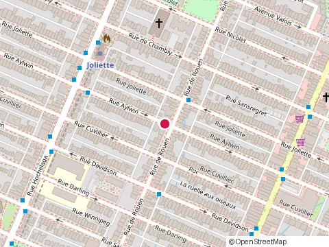 Location of Ici & la Co-Op de Paysages at 2291 Rue Aylwin, Montréal