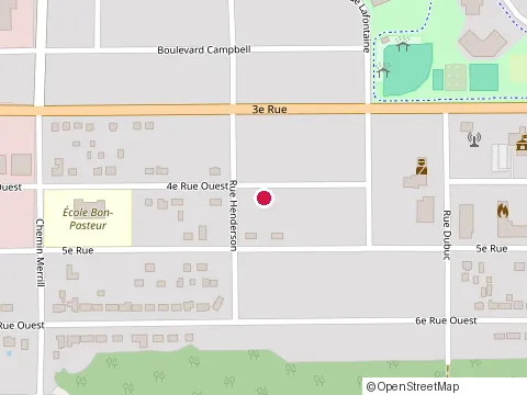 Location of Ift Installations at 764 4E Rue, Chibougamau