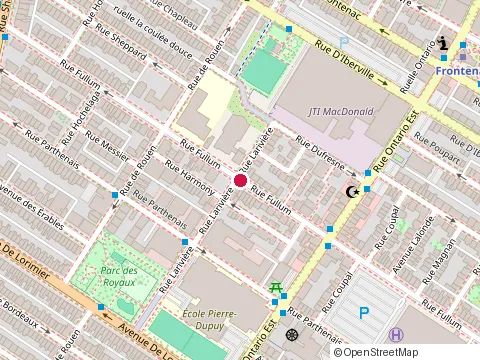 Location of Ikaros Pizzeria Enr at 2054 Rue Fullum, Montréal