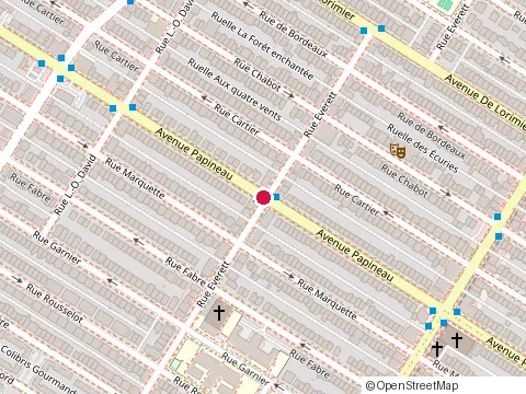 Location of Immeuble Coco Quesnel at 7220 avenue Papineau, Montréal