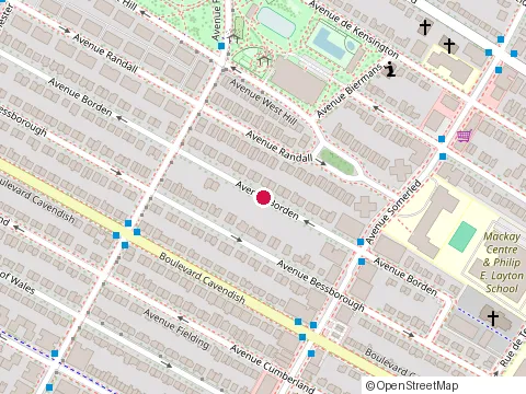 Location of Immeuble Immeuble at 4820 avenue Borden, Montréal