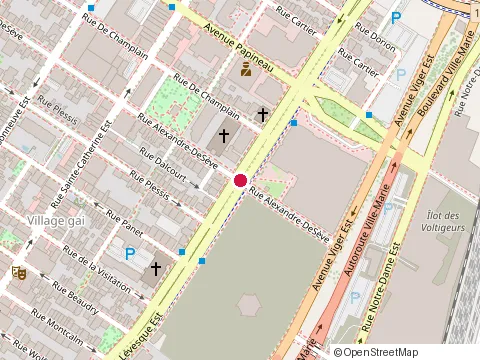 Location of Immeubles Welcome Intl Inc at 1441 René-Lévesque Blvd W, Montréal