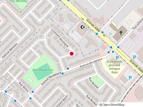 Location of Impôts at 3565 Croissant Boulogne, Brossard