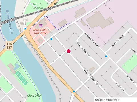 Location of Impots Caroline Lapointe at 15305 avenue Champlain, Saint-Hyacinthe