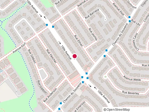 Location of Impressionmark at 1425 100E Av, Laval