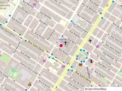 Location of Impro Sierra at 5055 Rivard St, Montréal