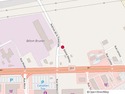 Location of Industries B & X Inc at 501 impasse Martin, Salaberry-de-Valleyfield