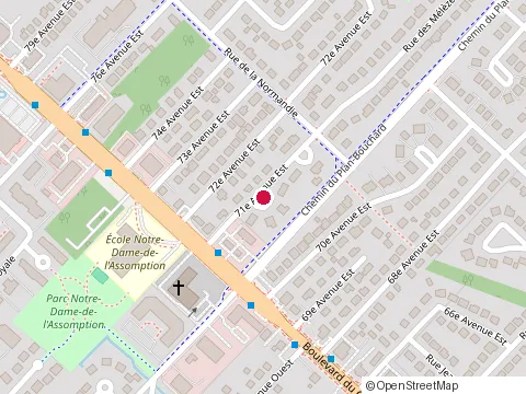 Location of Infinico at 5 71 Ave E, Blainville
