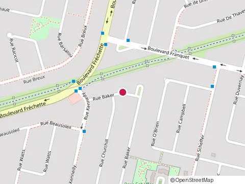 Location of Injection Fi-Je-Inc at 1548 Rue Baker, Chambly